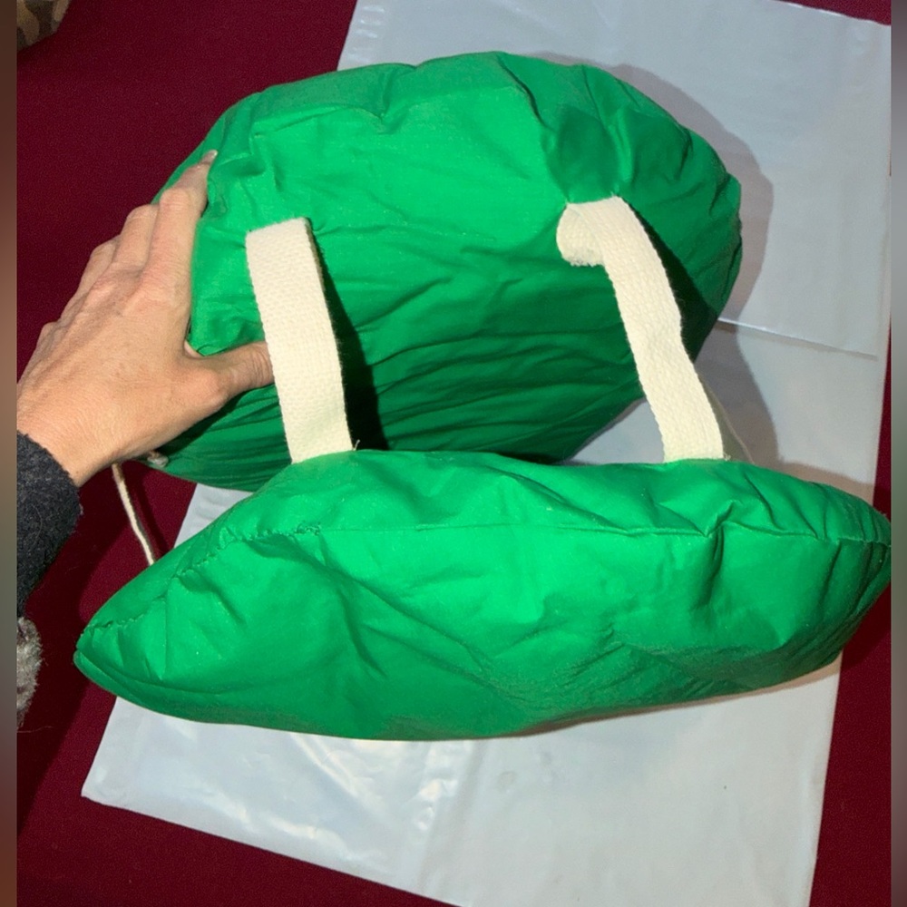 Green M&M Costume Toddler Or Child Size Pullover Candy Pillows Handmade VINTAGE - Picture 11 of 13